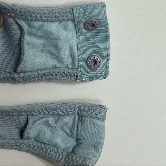 Free People Women's Byron Ribbed Bodysuit in Foggy Seaglass Blue Size Small - Picture 8 of 9